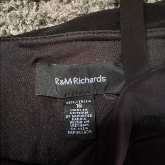 R&M Richards Black Cold-Shoulder Jumpsuit - Picture 3 of 3